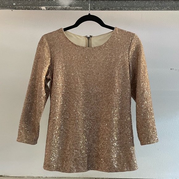 Alice & Olivia sequin top with open back - Picture 1 of 4